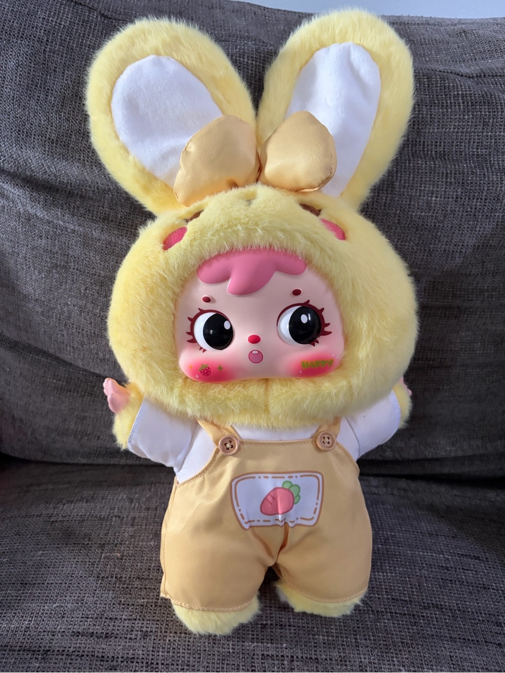 Samuel 400% San Xiao Mao Lemon Yellow Bunny 11” Plush